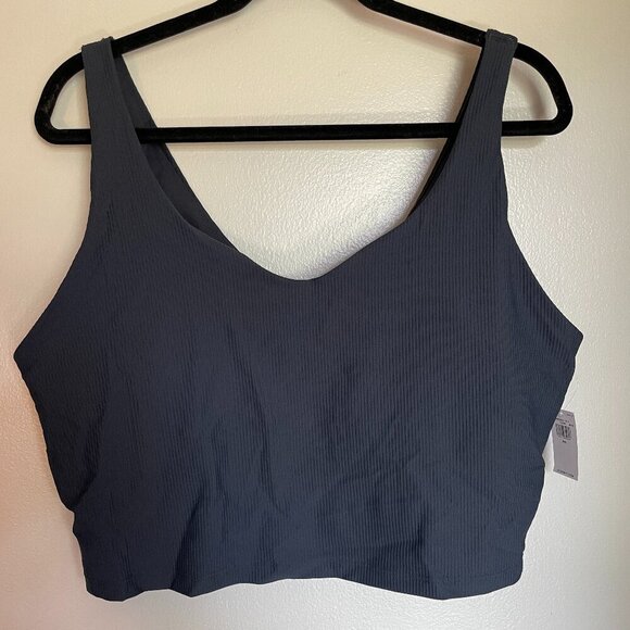 NWT XXL Old Navy Active Navy Crop Top - Picture 1 of 4